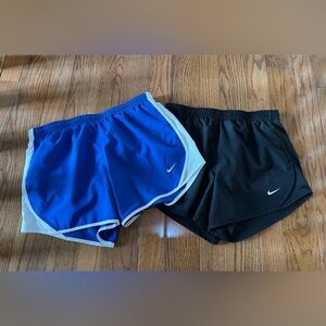 Nike Blue and Black Dri-Fit Athletic Shorts, Size Big Kids Large